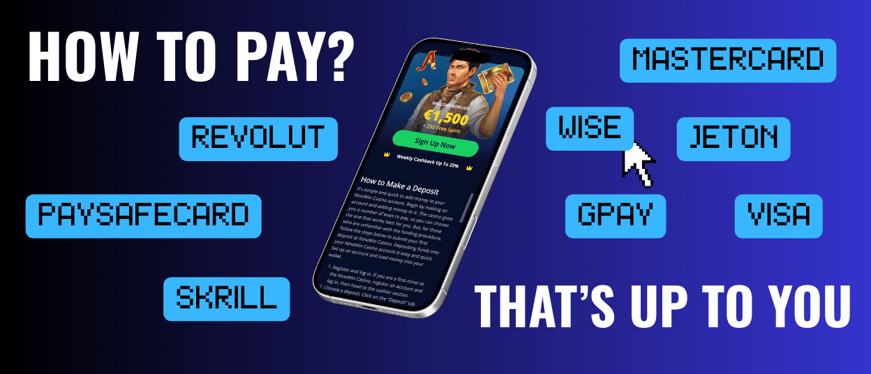 nine win payment methods